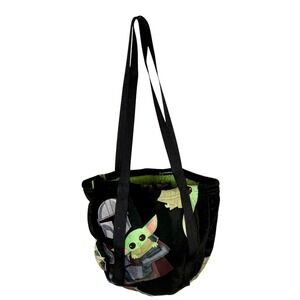 Handcrafted The Mandalorian Baby Yoda Grogu Tote Bag Reusable Pouch Small Purse